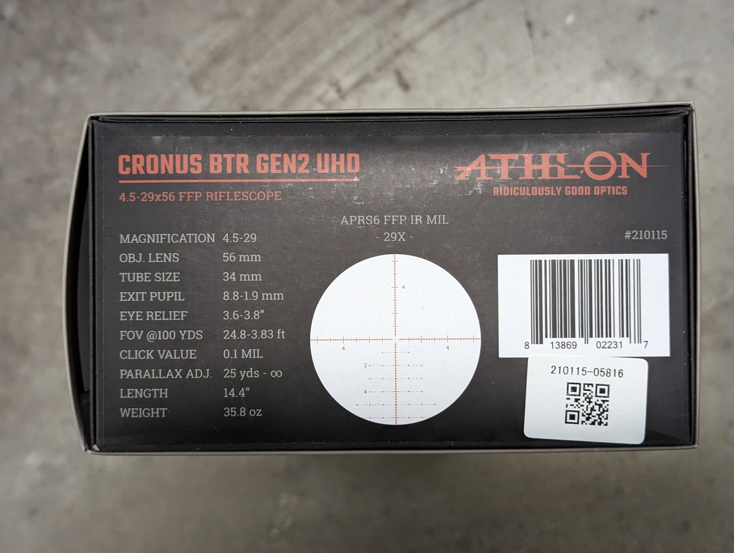 CRONUS BTR GEN2 UHD 4.5-29X56mm